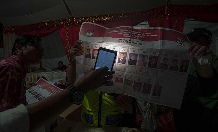 Penghitungan suara di TPS Pemilu 2019