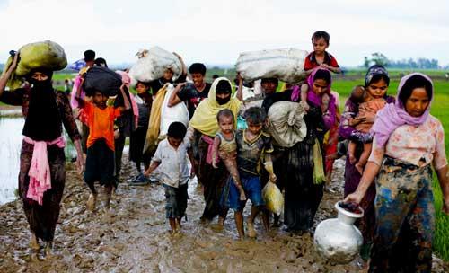 Pengungsi Rohingya di perbatasan Bangladesh-Myanmar