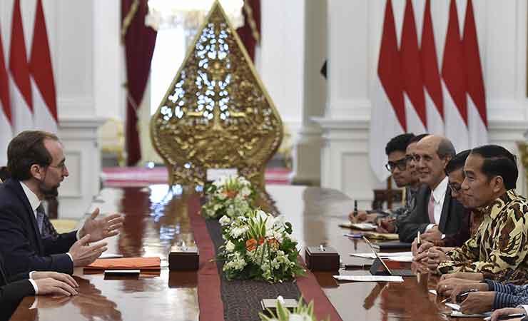 Jokowi bertemu Zeid Ra'ad Al Hussein dari PBB