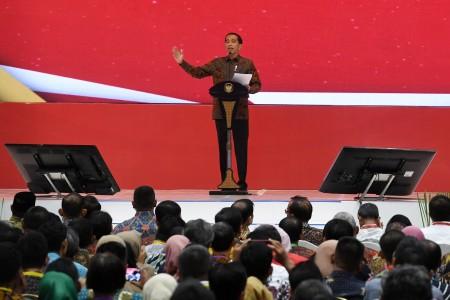Rakornas Pengadaan Barang/Jasa, Ini yang Bikin Jokowi Marah