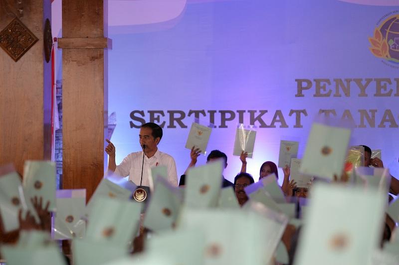 Lampaui Target, Jokowi: Sertifikasi Lahan  Rampung di 2023