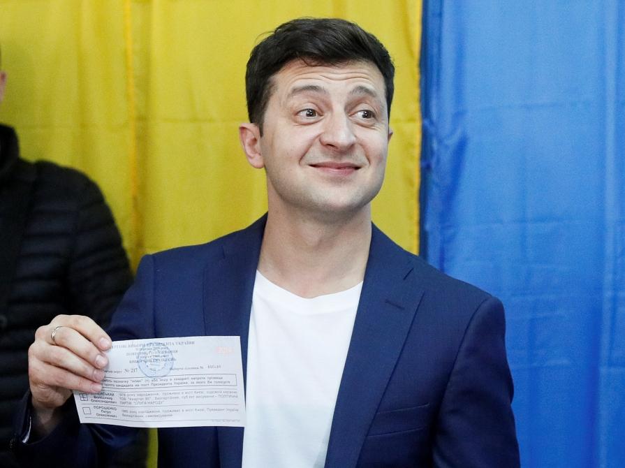 Di Ukraina, Pelawak Jadi Presiden
