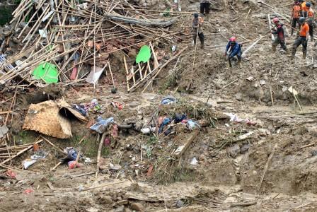 Korban Tewas Banjir dan Longsor  60 Orang, 2 Masih Hilang