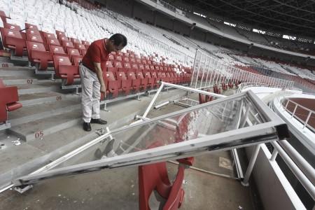 Kerusakan Stadion Gelora Bung Karno Capai Ratusan Juta