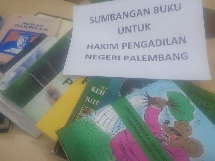 Hakim PN Palembang Bakal Dikirimi Buku Hukum Lingkungan 