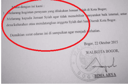 Walikota Bogor Imbau Batalkan Pawai Tauhid