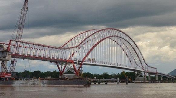 Jembatan Tayan Kalimantan Barat Senilai 1 Triliun Mulai Dibuka