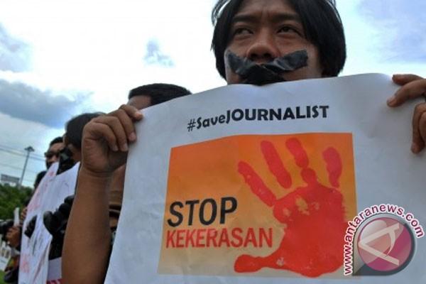 Stop kekerasan terhadap wartawan (Foto: Antara)