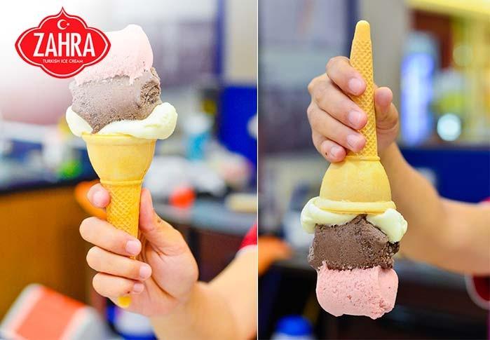 Zahra Turkish Ice Cream, Antara Sensasi dan Entertainment 